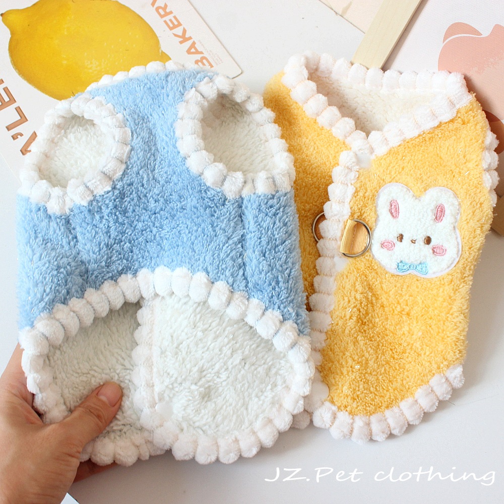 2025宠物衣服狗狗秋冬季服装泰迪猫咪棉衣雪尼绒两脚加厚背心马甲