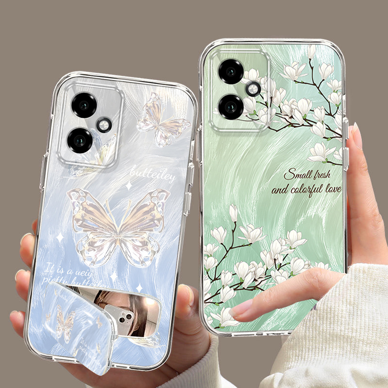 荣耀400手机壳DNN-AN00透明壳保护套防摔ins风镜子支架新款软壳潮