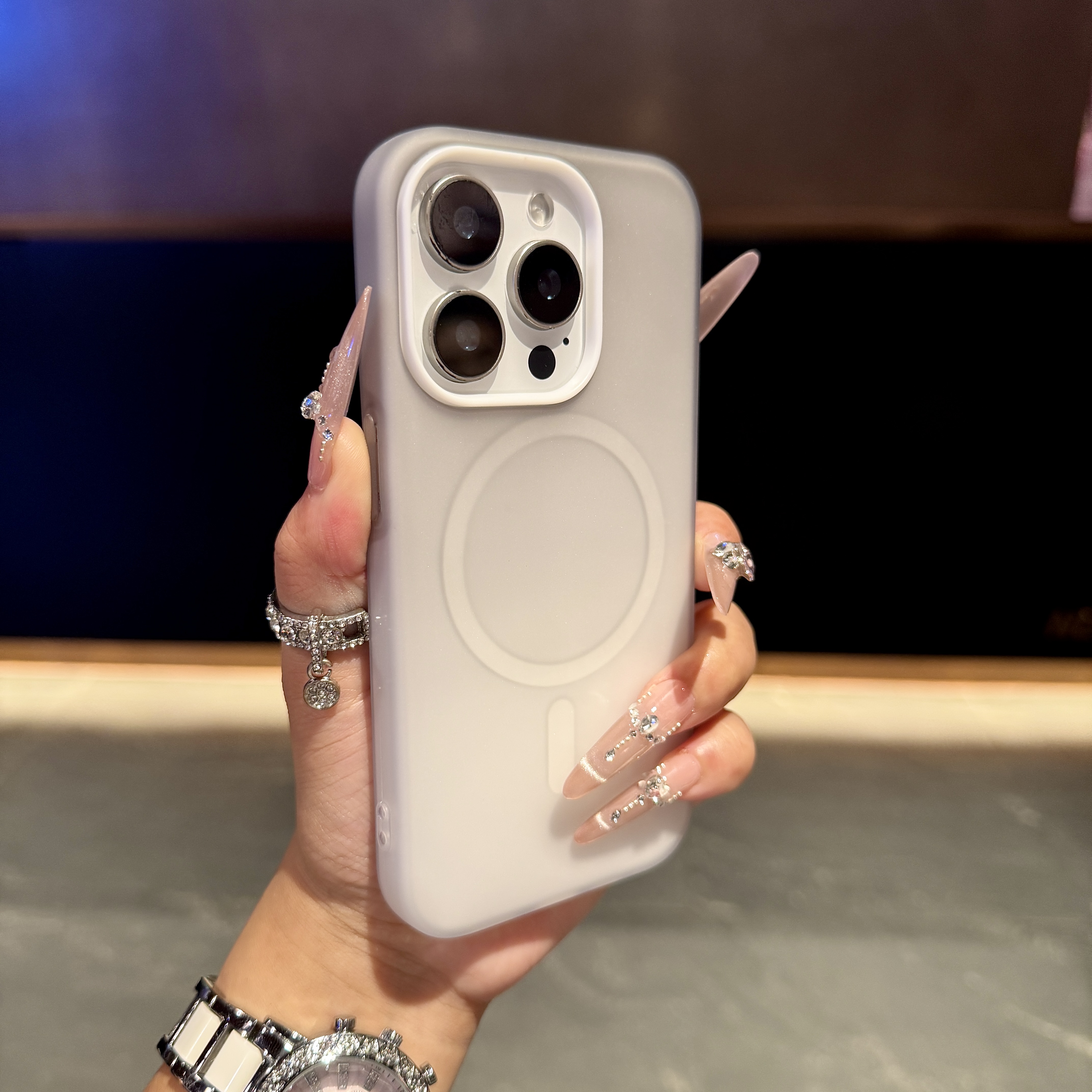 高级简约磁吸果冻适用iPhone16/15pro手机壳苹果14/13防摔二合一