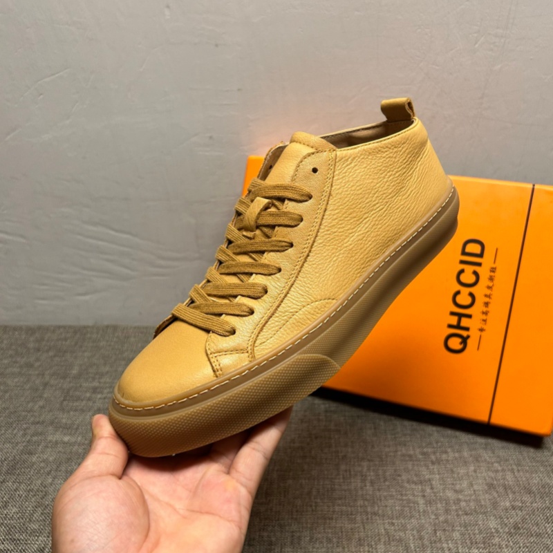 马丁靴男2025秋冬新款高帮鞋男真皮时尚休闲鞋男加绒保暖棉鞋男