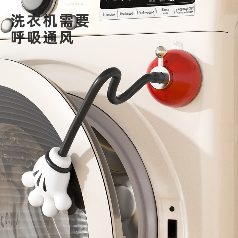 滚筒洗衣机门档保护贴通风固定器防撞支架限位器吸盘卡扣防霉抑菌