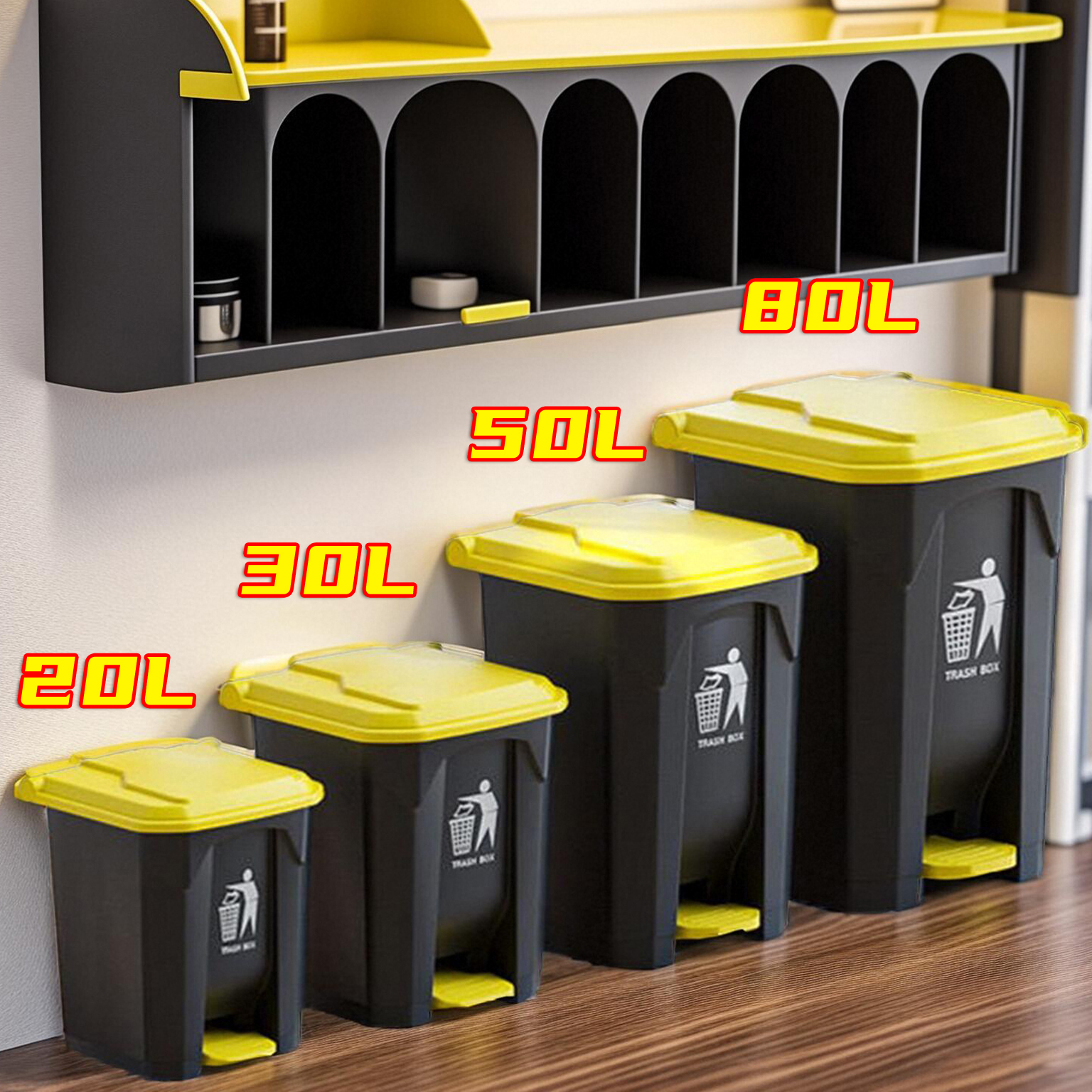 脚踩缓降垃圾桶厨房餐厅公园户外公用商用特厚脚踏垃圾桶结实耐用