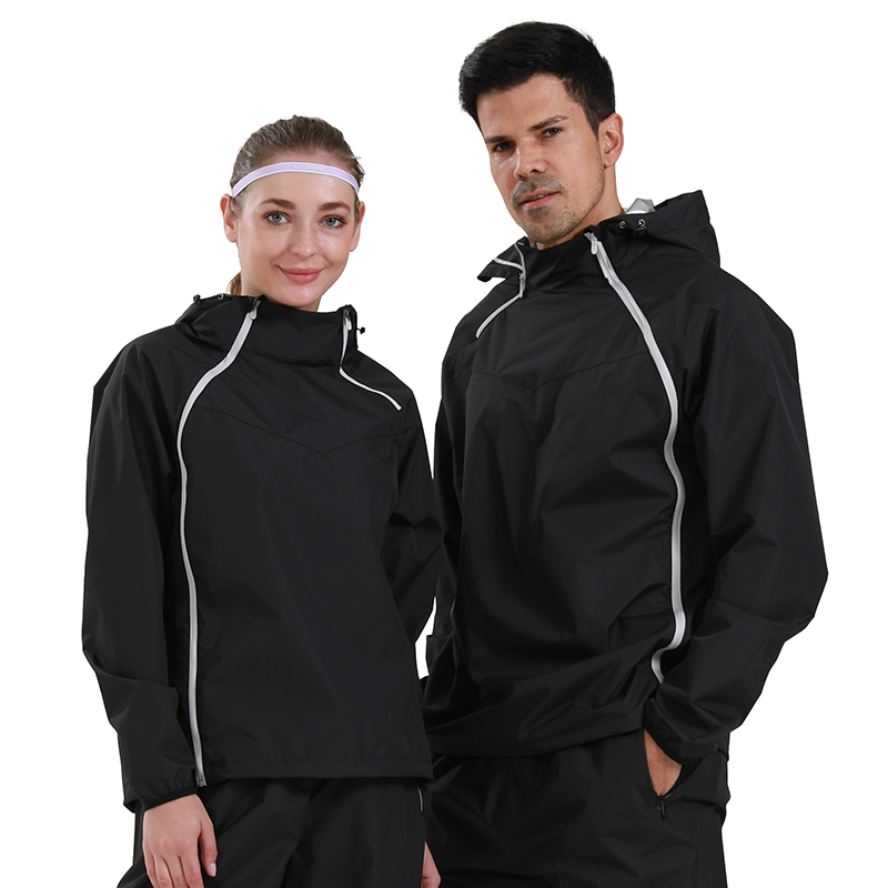 hamtolu暴汗服男士降体出汗控体专业健身跑步训练燃脂暴汗服套装