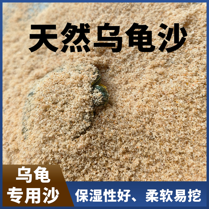 乌龟专用沙陆龟孵化产蛋冬眠棉花沙爬宠砂铺底甲鱼螃蟹原生细河沙