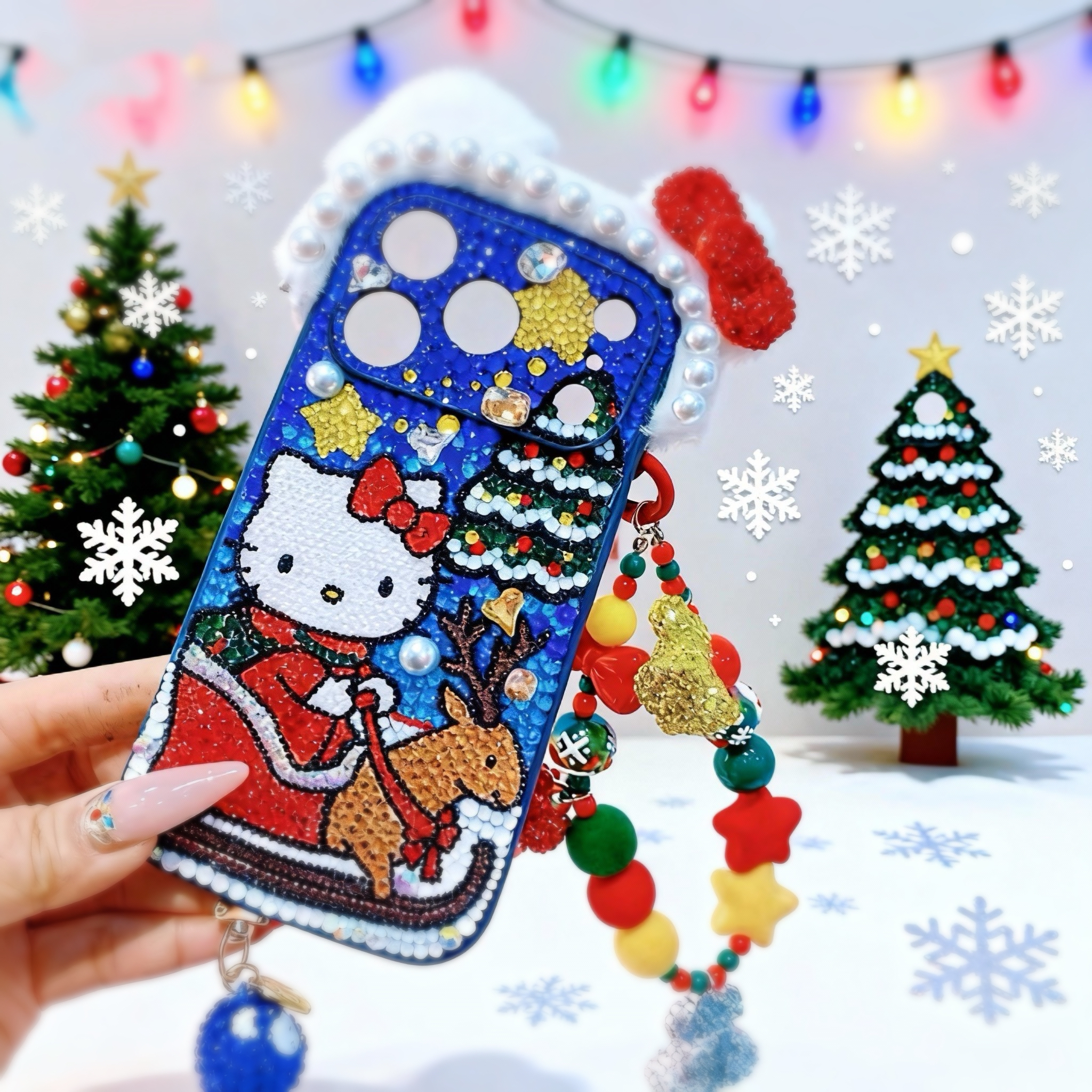 进口水晶手工粘贴原创手机保护壳