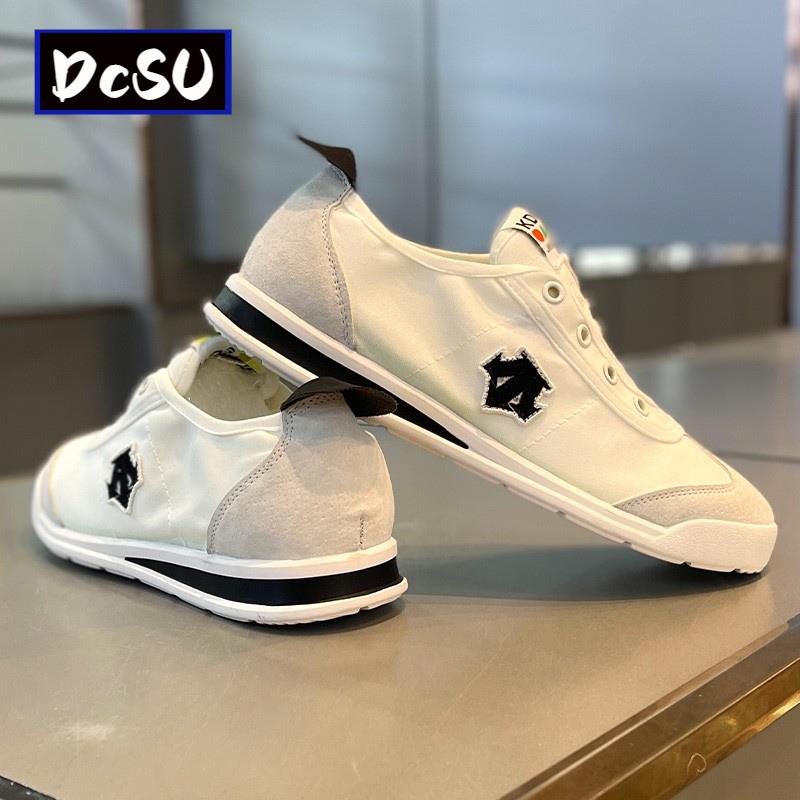 【香港DcSU&Shoes官方正品】男鞋新款平底百搭布面透气休闲鞋子