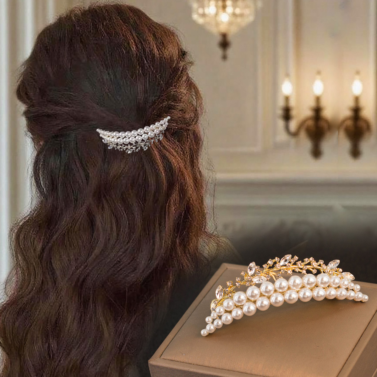 饰品轻奢小众高级感2025秋冬季新款小号弹簧夹发夹女后脑勺发量少