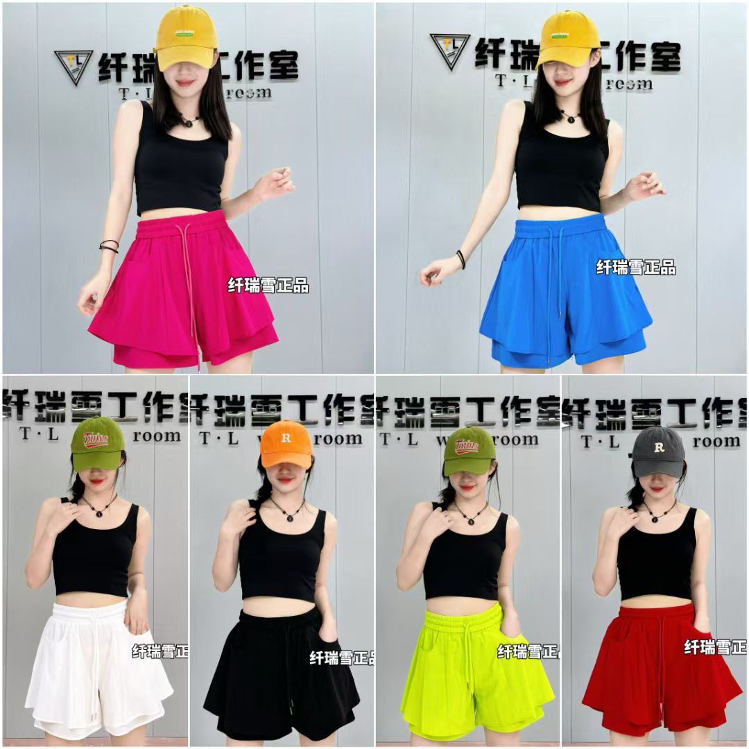 纤瑞雪工厂【522款裙裤】时尚透气面膜速干裙裤柔软舒适跳舞不走光