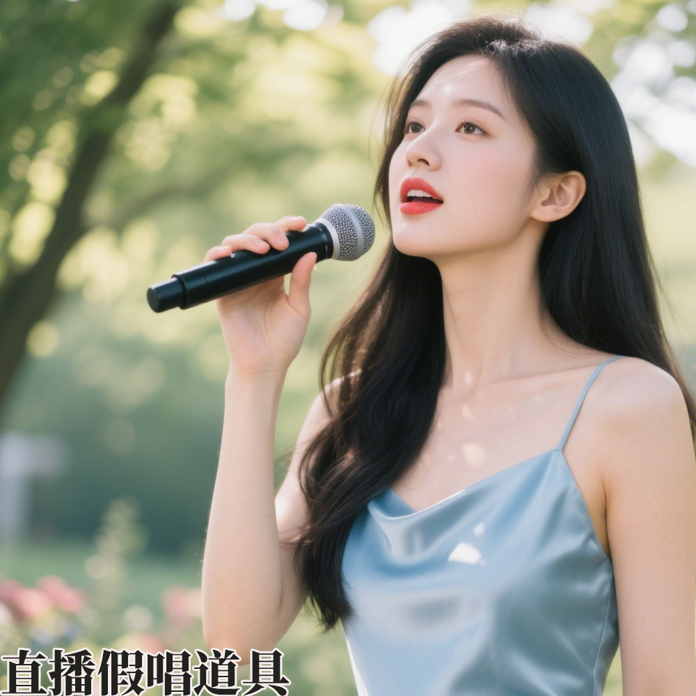 【许小妞专属福利】 对口型唱歌仿真话筒表演道具【假唱 无声假麦】