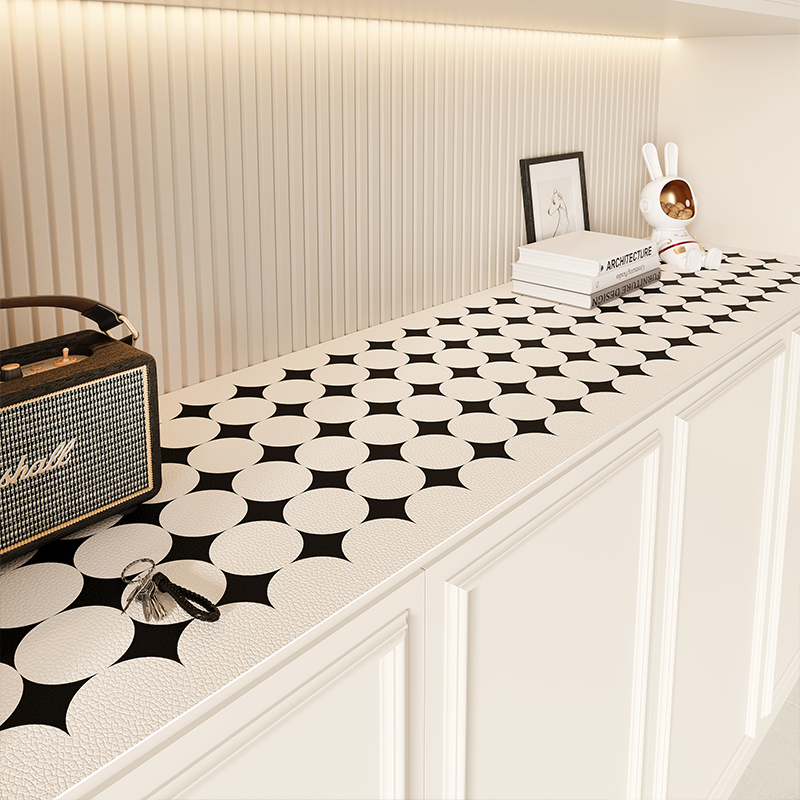 餐边柜桌垫轻奢高级防水防油防尘玄关垫鞋柜桌面电视柜台面保护垫