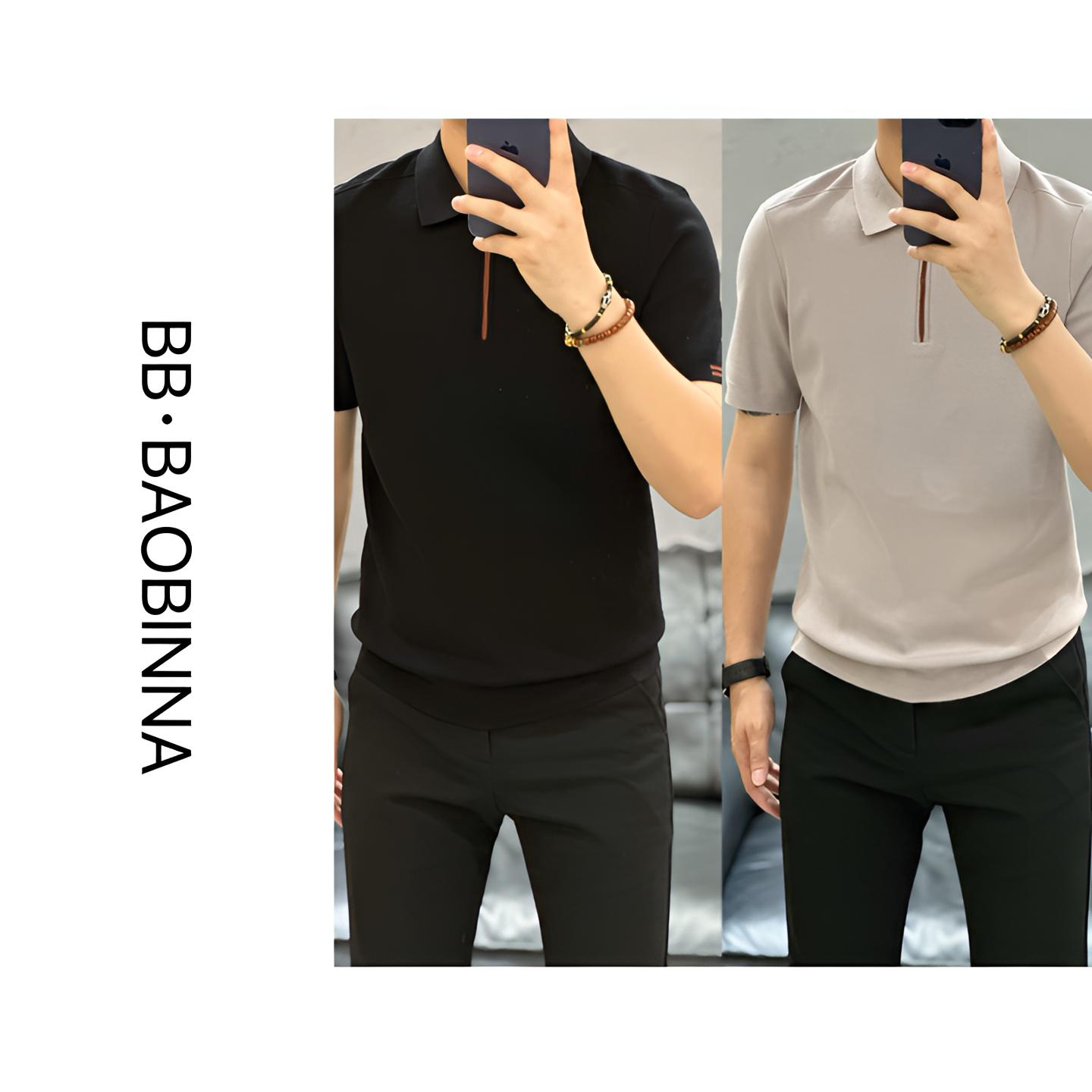 小野· 男装 | 品质推荐‘男士简约百针织Polo衫 7388