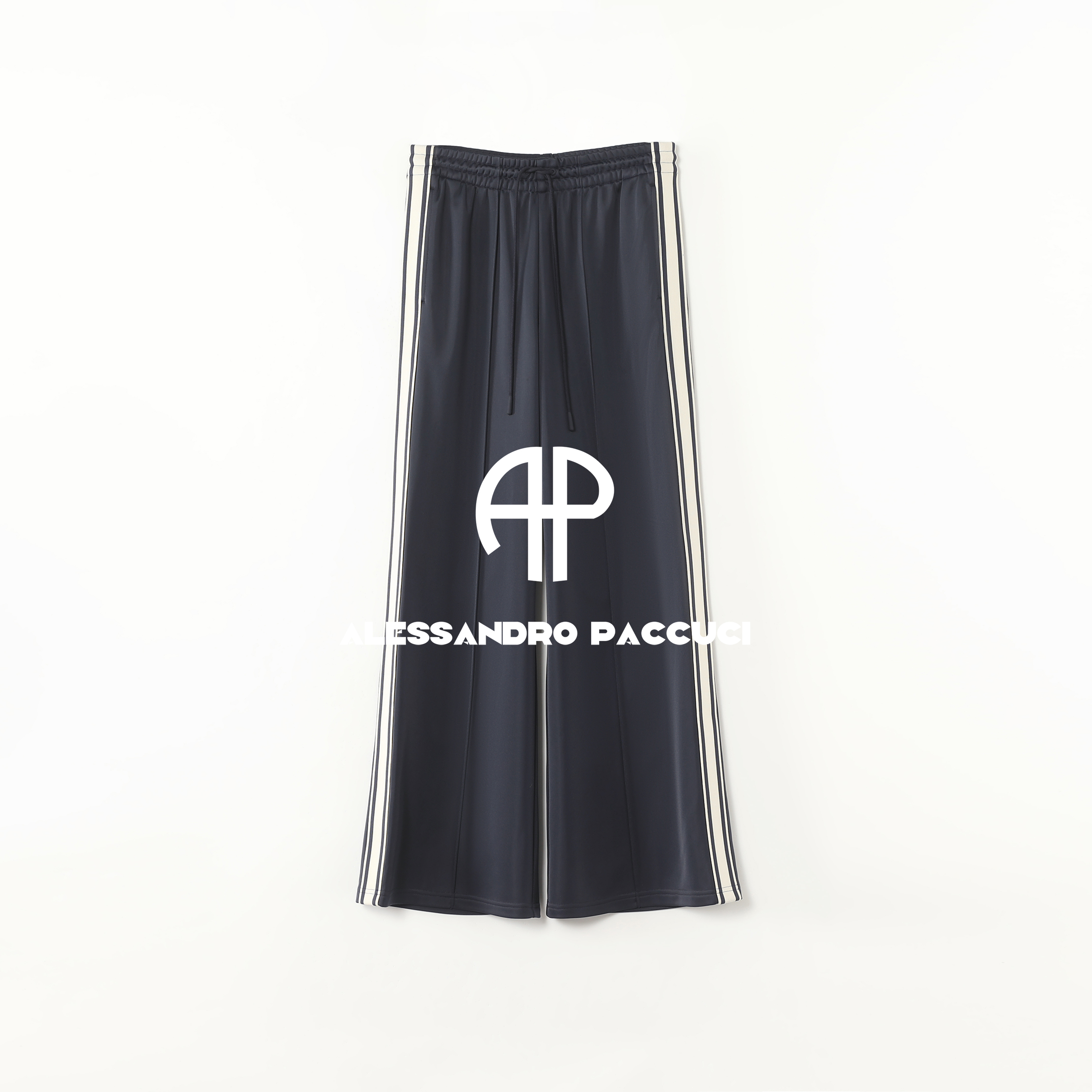 AP洛哥54274KC【黑标系列/校服裤】进口三醋酯加绒松紧腰装饰条长裤