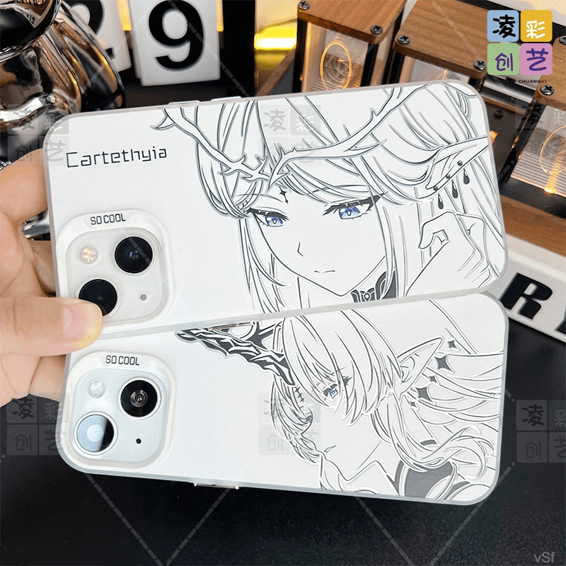 适用于苹果华为荣耀一加二次元游戏鸣潮卡提希娅大孔IM手机防摔壳