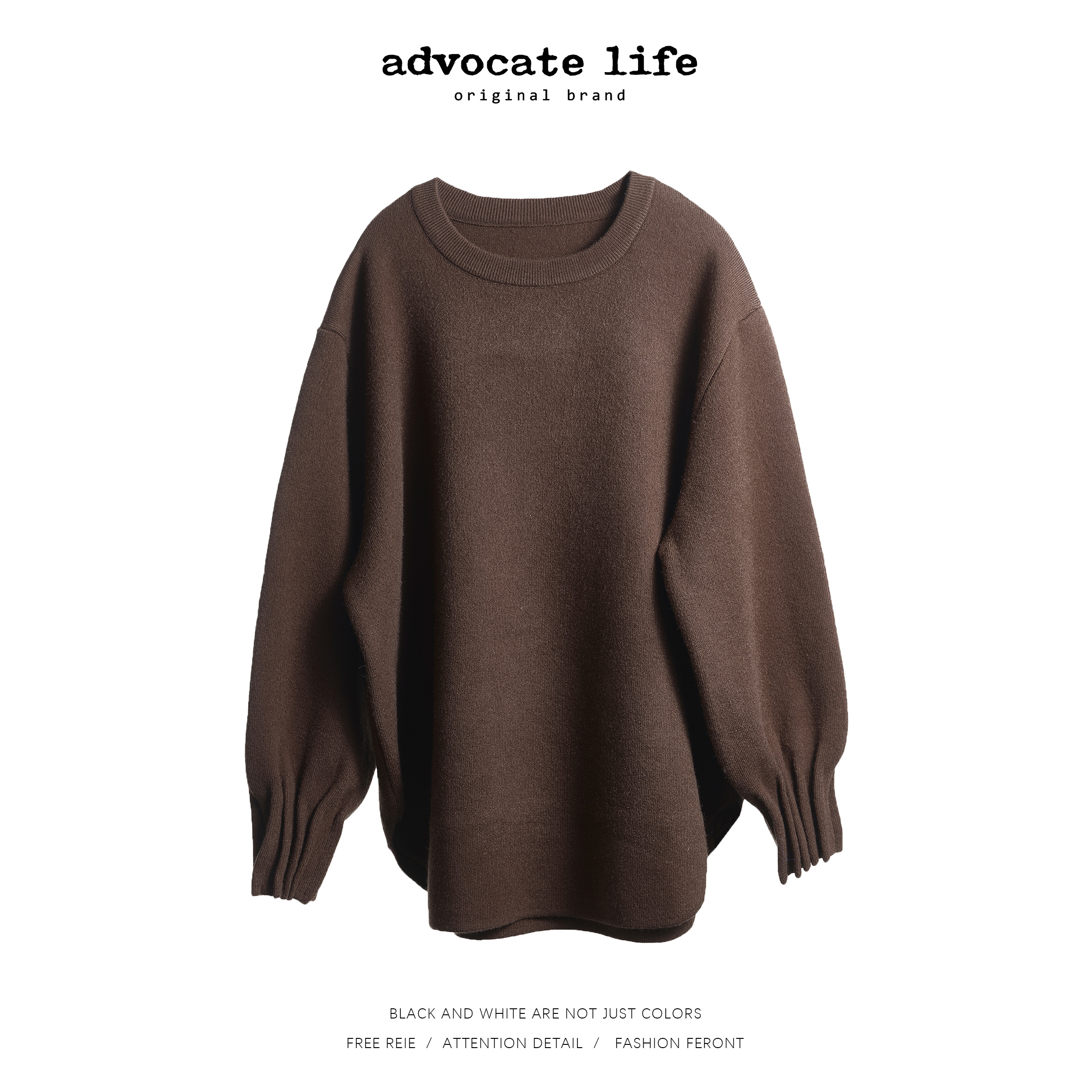 生活主张 Advocatelife新款时尚休闲简约百搭圆领上衣JQ311450