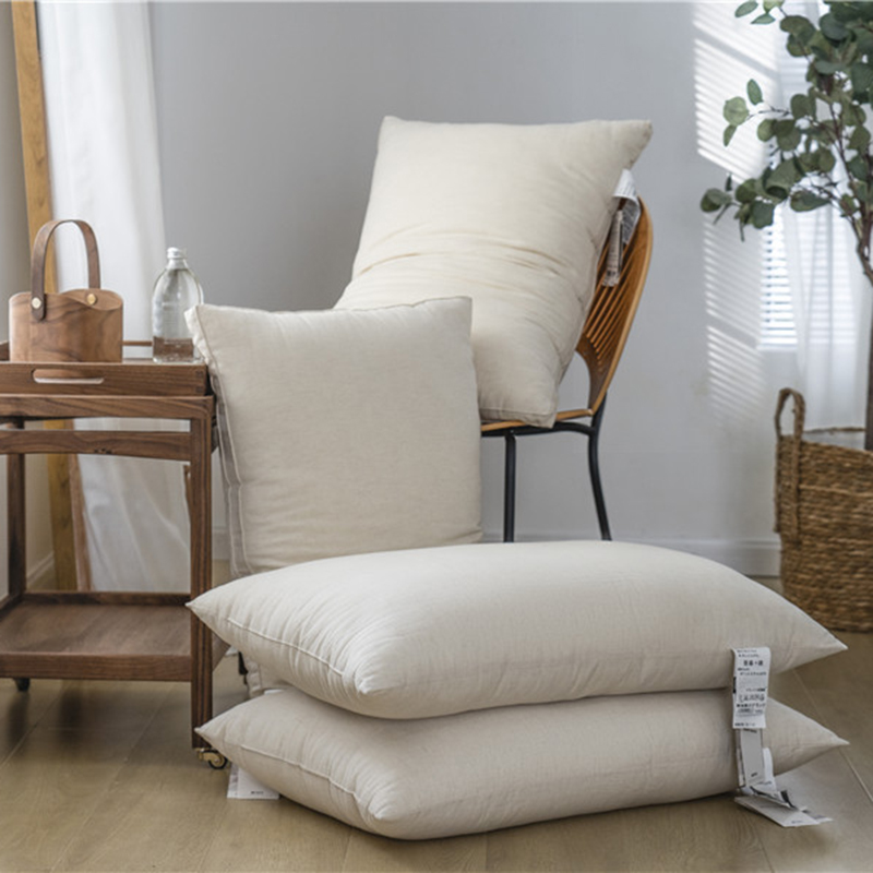 出口日本明治棉麻枕头A类单边立体亚麻枕柔软亲肤单人酒店枕成人