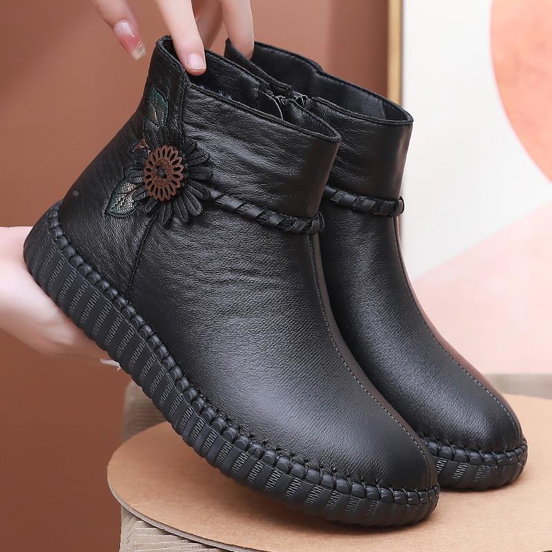 【专柜撤场】冬季女鞋老北京布鞋女棉鞋中老年加绒保暖妈妈棉靴软