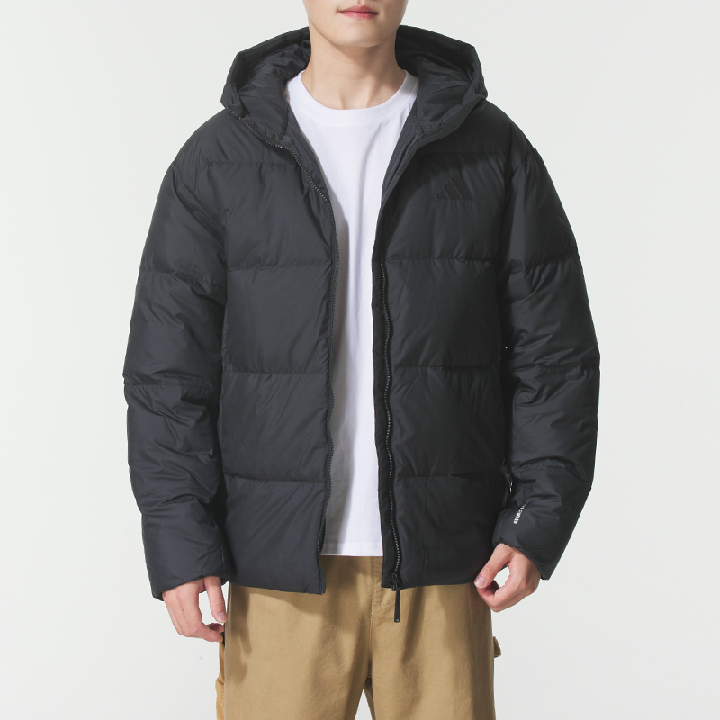 adidas/阿迪达斯羽绒服男2025新款保暖运动户外防风御寒连帽外套