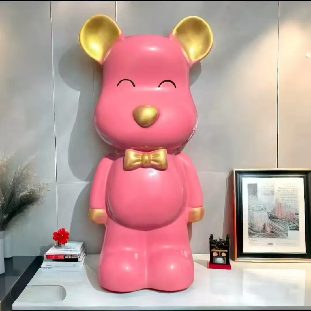 网红爆款暴力熊存钱罐客厅摆件高档暴力熊存钱罐节日礼物动漫卡通