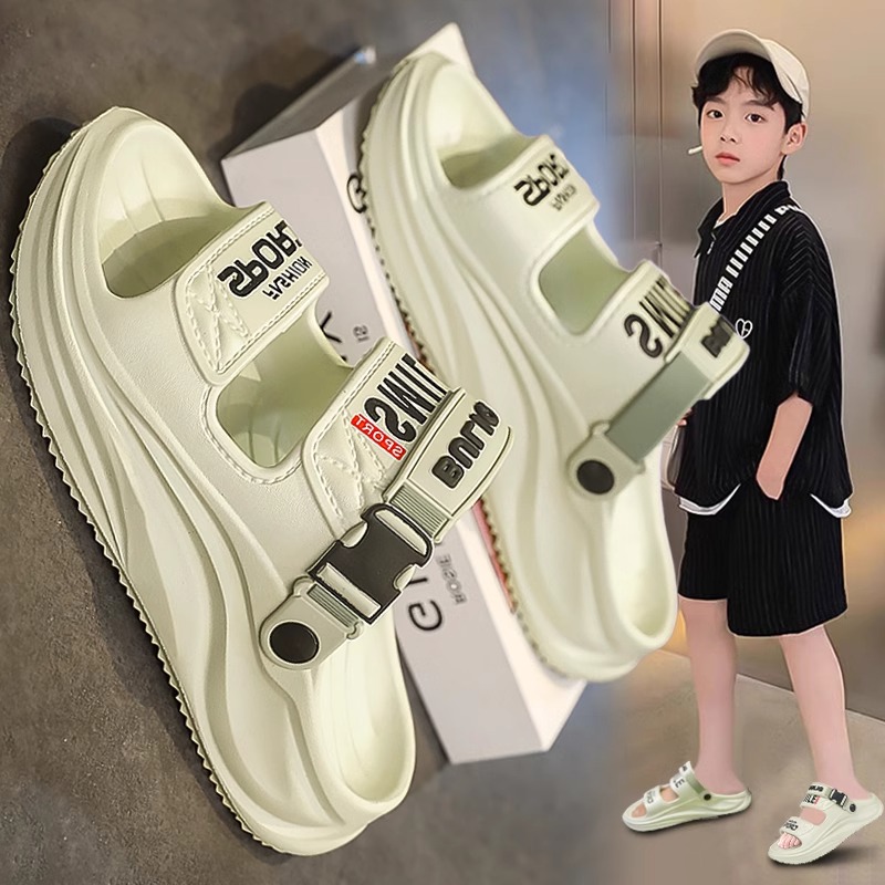 2025中大童凉拖鞋男童夏季儿童凉鞋防滑防臭沙滩鞋两穿轻便中大童