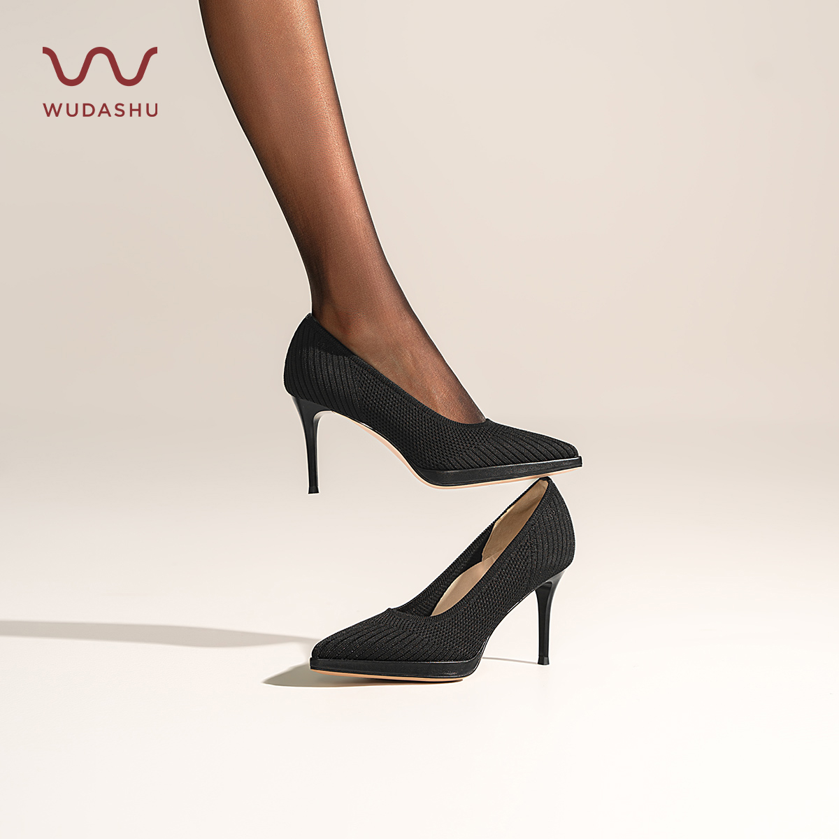 吴大叔2025秋季新款尖头优雅复古单鞋舒适细跟高跟鞋百搭时尚Z208