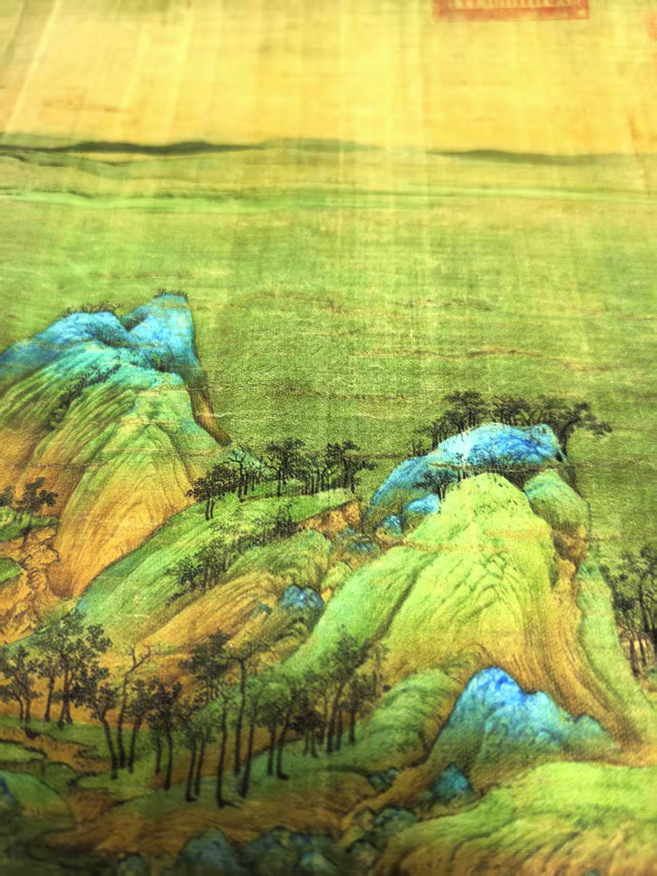 微喷工艺，优质布千里江山