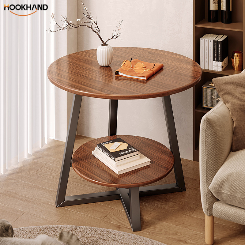 小圆桌沙发边几轻奢茶几迷你小茶桌客厅家用角几简易出租屋小桌子