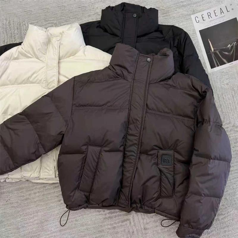 2025冬季新品时尚百搭羽绒设计感加绒保暖女士长袖外套上衣8276