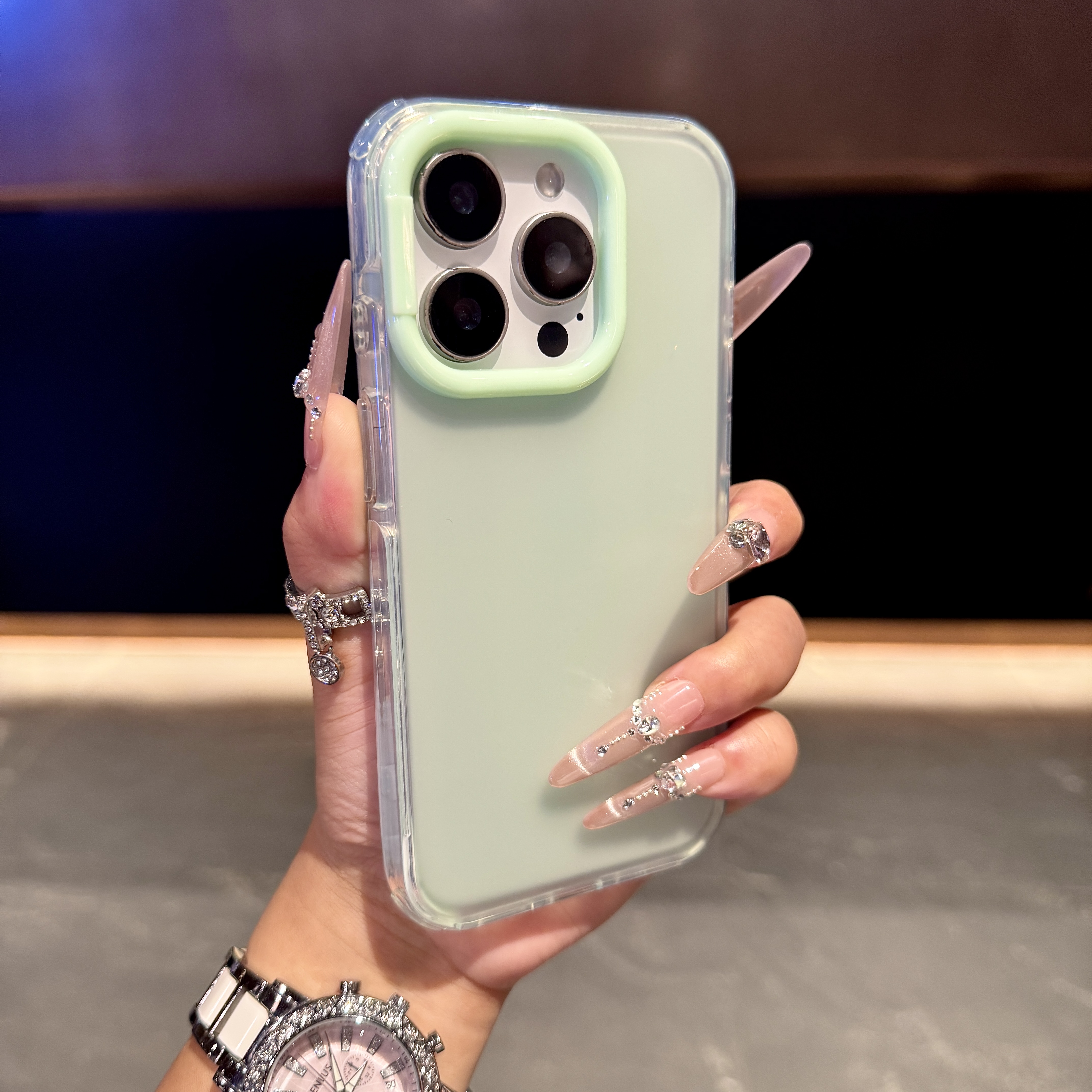 ins网红高颜值磨砂适用苹果16promax保护壳iPhone15女款14/13防摔