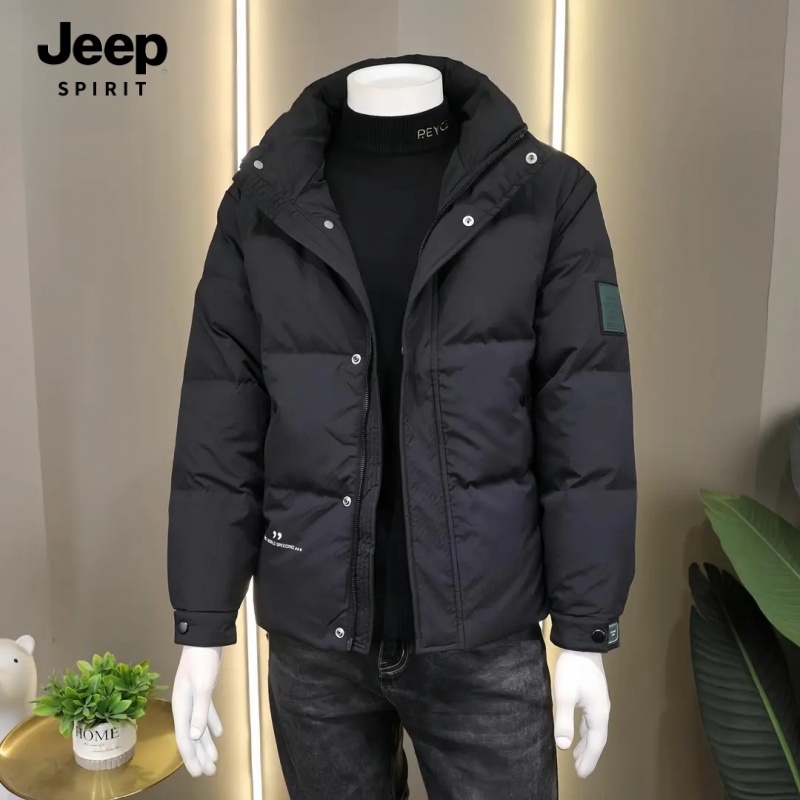 JEEPSPIRIT吉普轻薄羽绒服男士外套新款高端秋冬季休闲百搭夹克潮