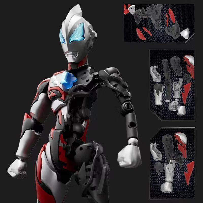 布鲁可积木人捷德奥特曼传奇版眼睛胸部发光关节可动儿童男孩玩具