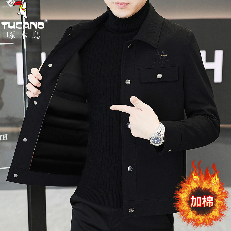 TUCANO/啄木鳥【保暖好物】秋冬新款翻领工装休闲夹克高级感男外套
