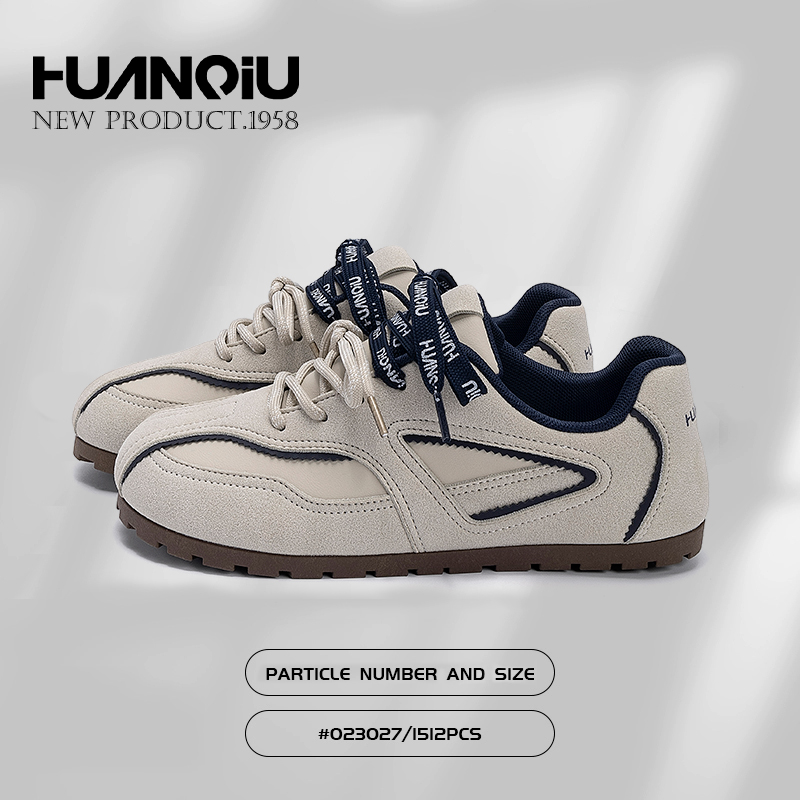 环球内增高女鞋2025秋季时尚新款潮流德训鞋休闲百搭薄底运动鞋女