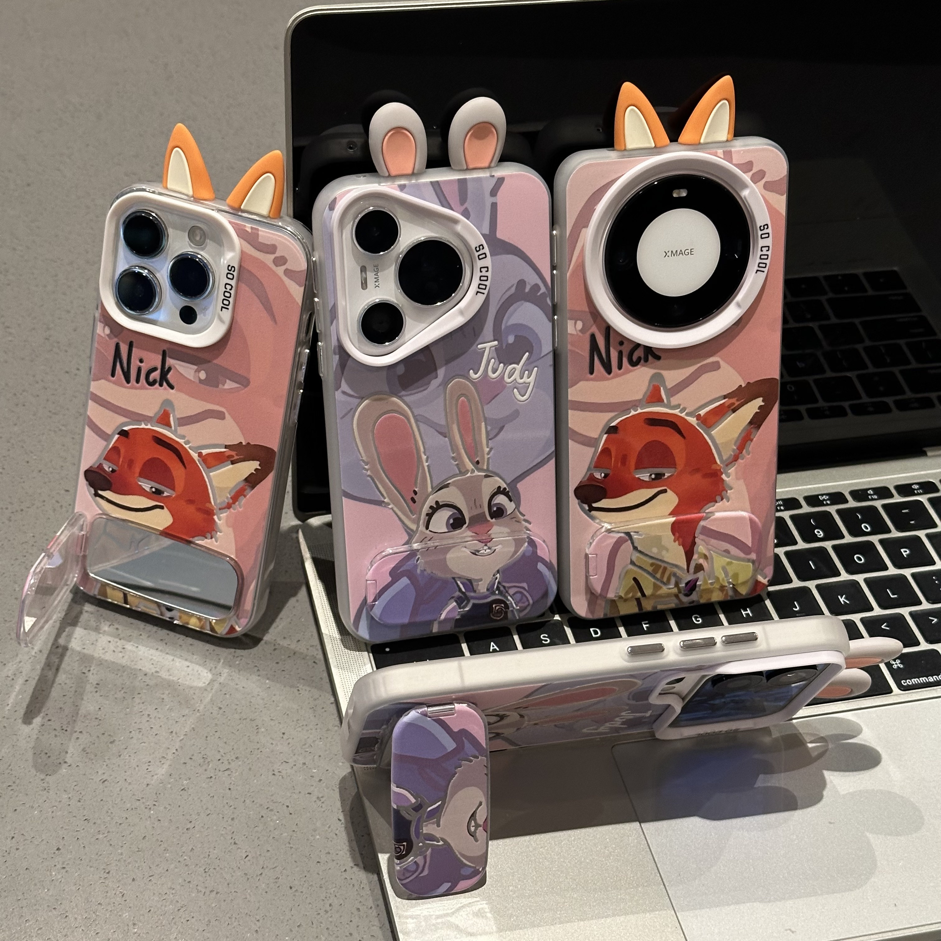 欧克里里朱迪尼克耳朵支架适用苹果17/16手机壳华为vivoppo小米17