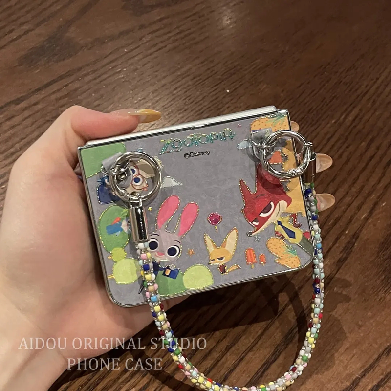 适用华为purax手机壳折叠屏烫金疯狂动物城pocket2手提mixflip 2