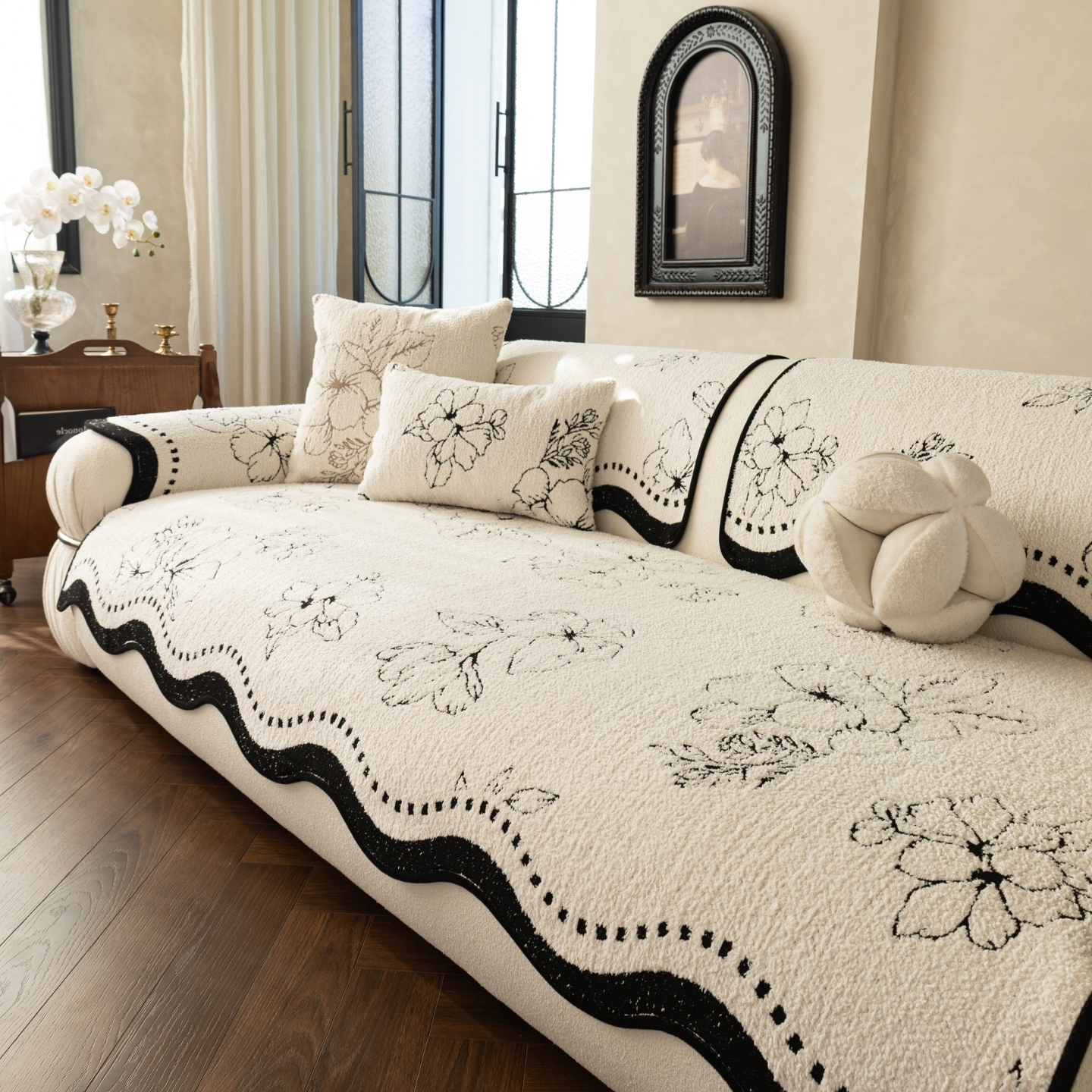 防滑沙发垫四季通用轻奢高级防尘防猫抓沙发盖布高档简约直排盖巾