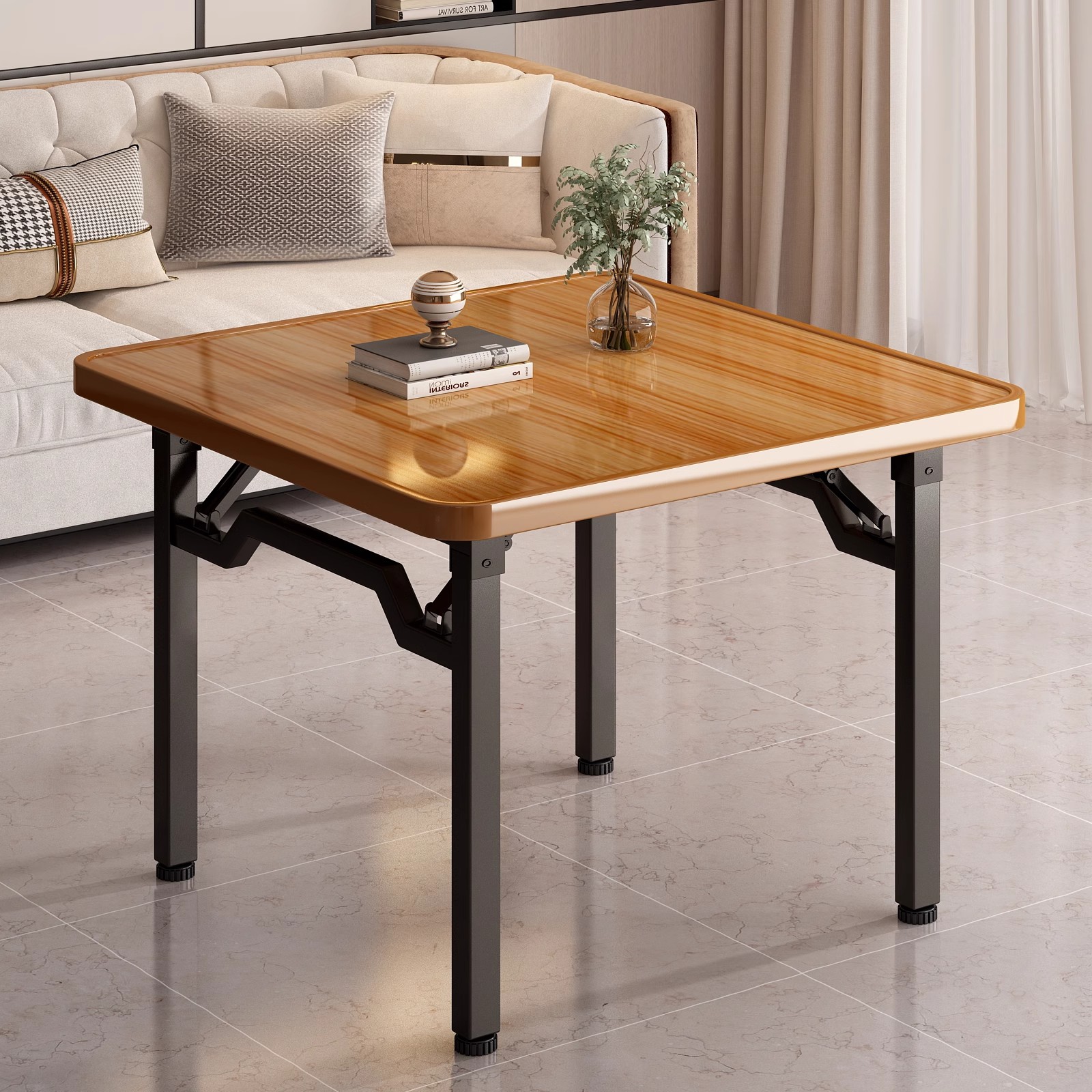 新型折叠桌正方形折叠式桌子四方桌餐桌简易儿童学习桌子农村家用