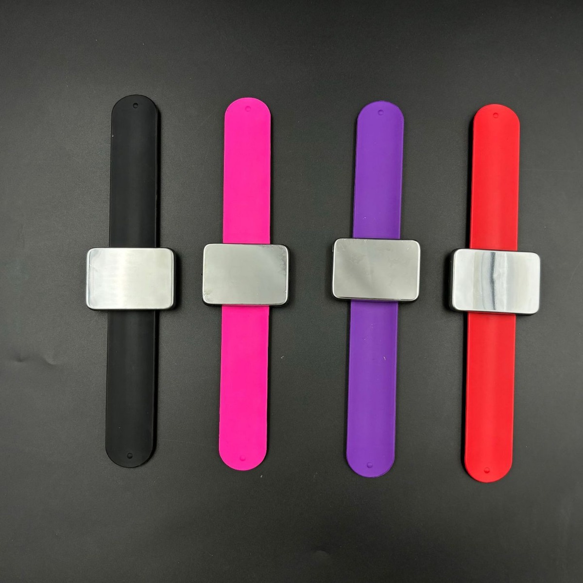 编发师化妆师必备工具白色手工哑光组合硅胶手腕啪啪圈紫色时尚