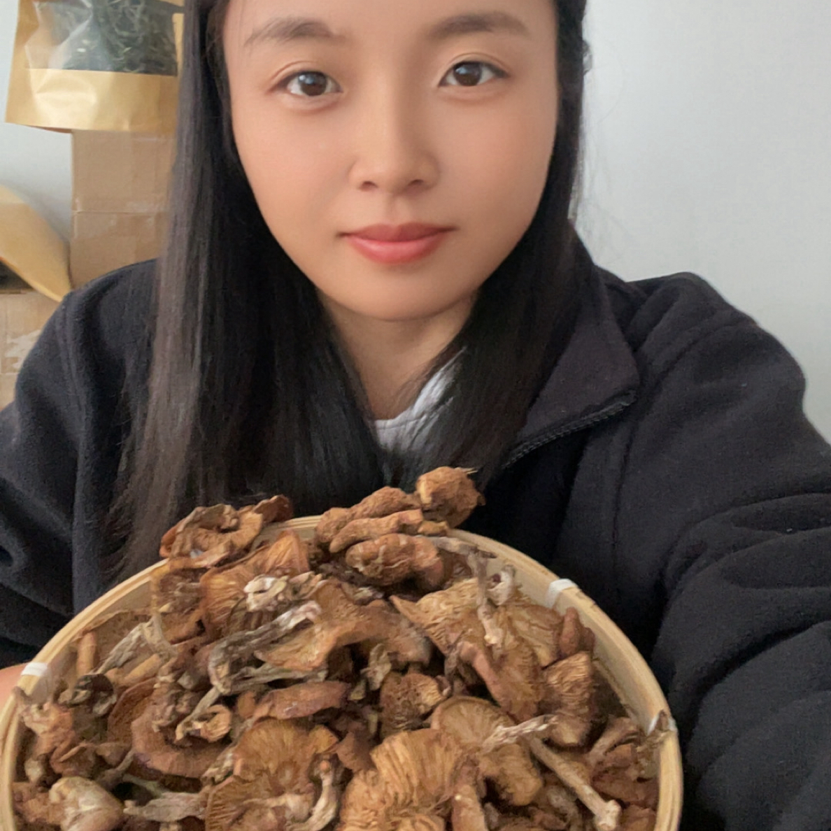 东北野生自然晾晒榛蘑蘑菇小鸡炖蘑菇榛蘑干蘑菇野生蘑菇干货正宗