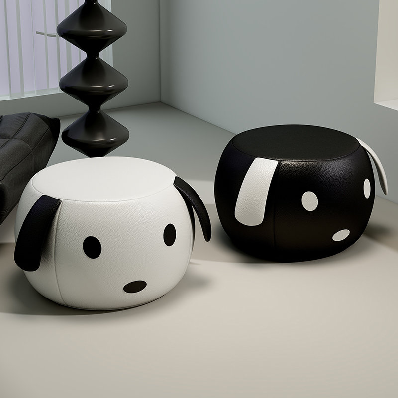 小凳子家用客厅茶几板凳沙发脚凳儿童坐墩可爱软包矮凳门口换鞋凳