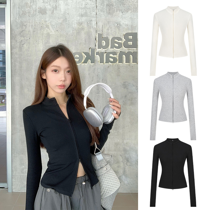 Moses Queen/魔西女王辣妹圆领拉链无袖吊带背心女夏时尚修身上衣