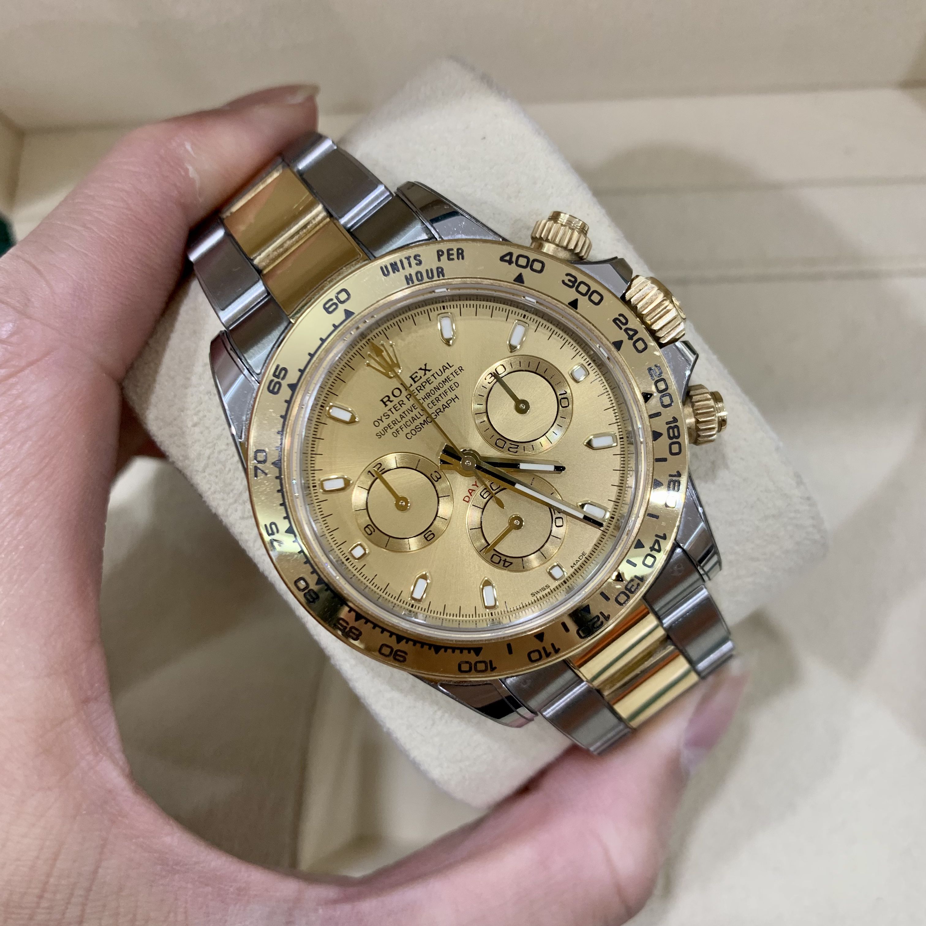 99新 Rolex/劳力士 M116503-0003间金香槟盘 保卡:23年5月24日