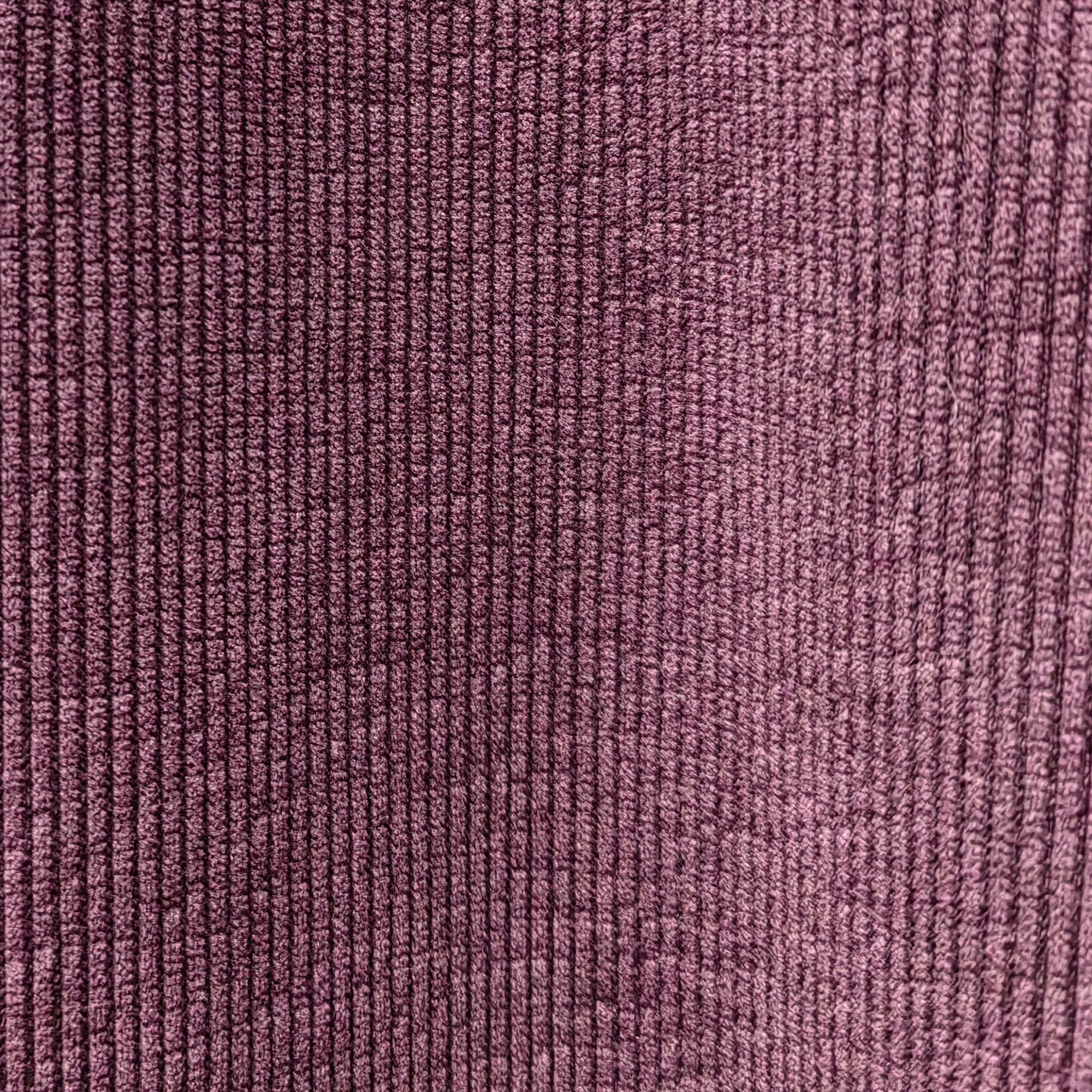 可可紫  小经编加绒布料