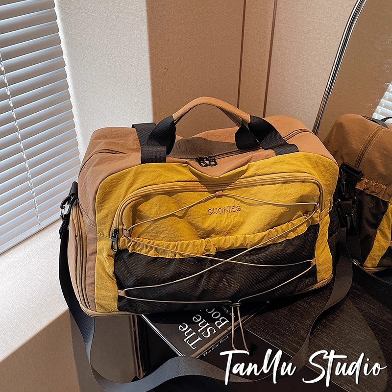 探屿大容量手提旅行包扩容轻便短途旅游行礼包干湿分离运动健身包