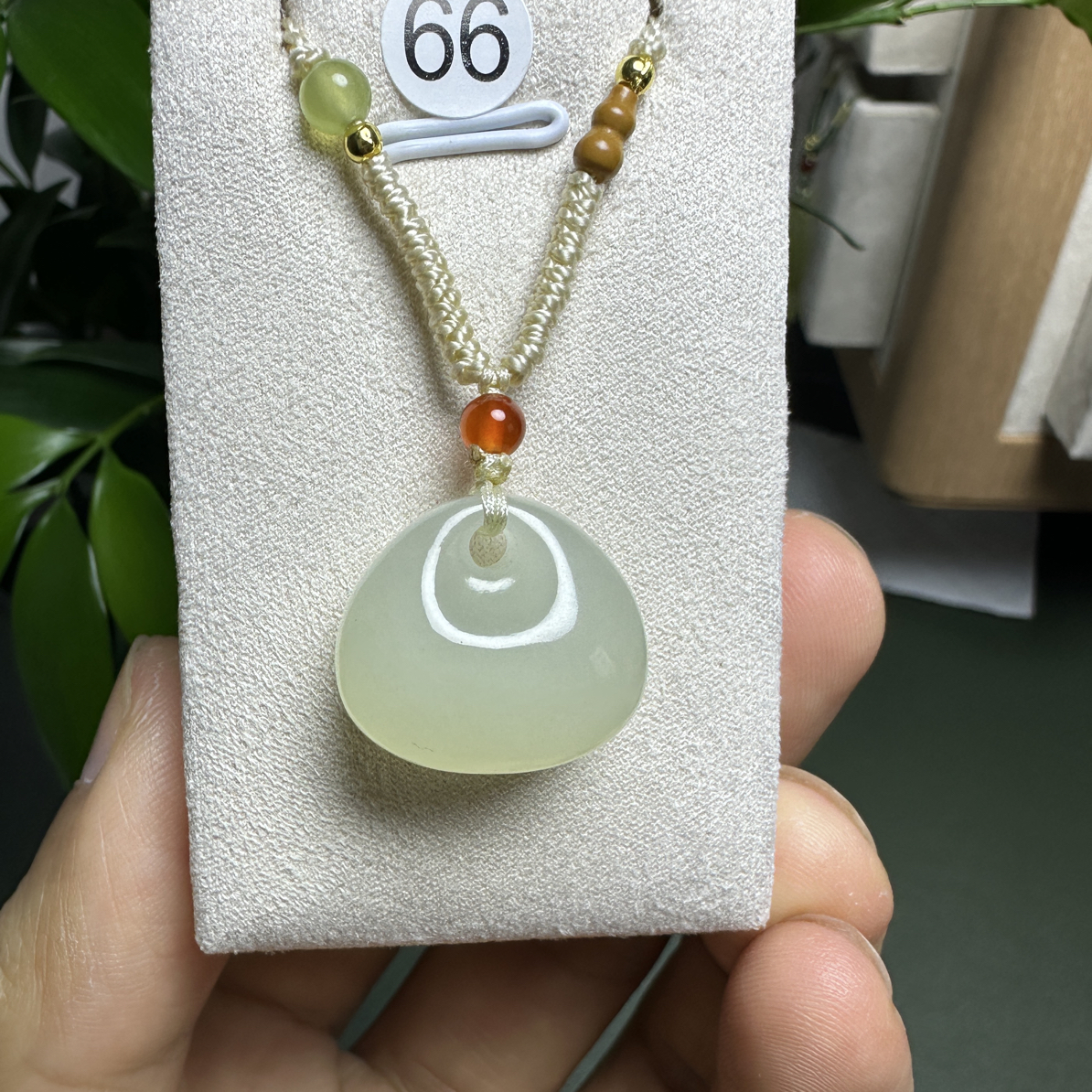 天然和田玉晴水高冰福袋吊坠百搭