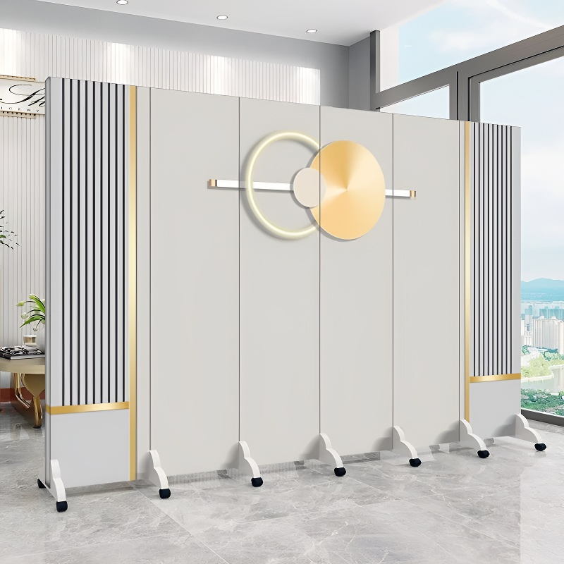 屏风隔断办公室饭店客厅家用进门玄关可折叠移动酒店茶馆遮挡装饰