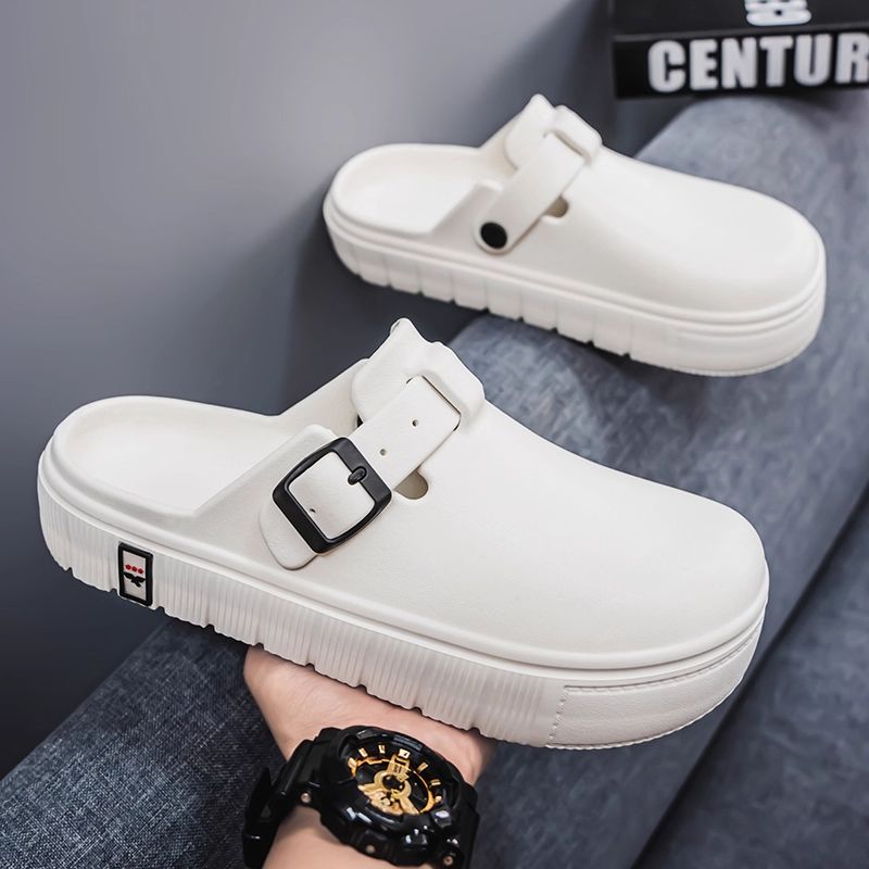 卓诗尼 【撤柜】2025夏季新款博肯凉鞋休闲舒适包头拖鞋男士防水