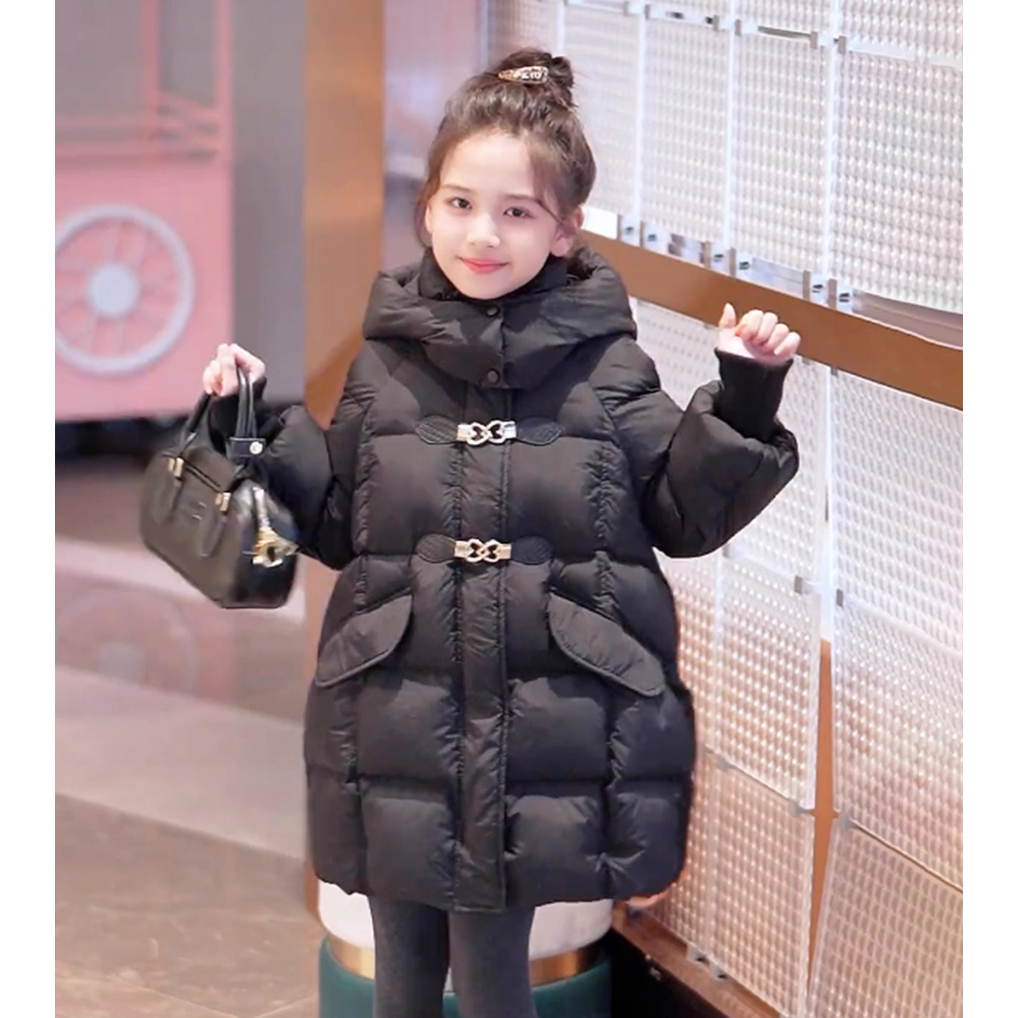 女童棉服秋冬装2025新款儿童棉袄加绒加厚韩版棉衣外套女大童冬季