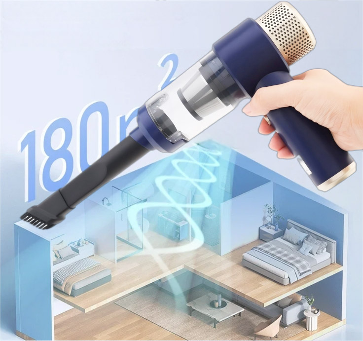 手持吸尘器便携车载吸尘器家用沙发床品清洁好车载吸吹一体吸尘器