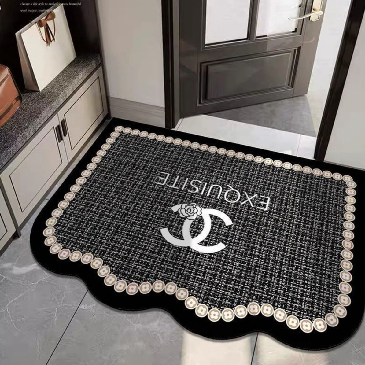 【加大尺寸60x100】吸水大门口浴室脚垫厨房硅藻泥底地垫卫生间地毯