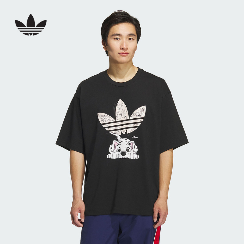 Adidas阿迪三叶草【王安宇同款】男子迪士尼联名纯棉短袖T恤KG6684
